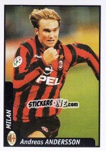 Sticker Andreas Andersson - Pianeta Calcio 1997-1998 n. 198 - Ds