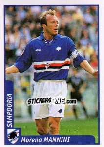 Figurina Moreno Mannini - Pianeta Calcio 1997-1998 - Ds