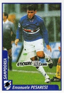Figurina Emanuele Pesaresi - Pianeta Calcio 1997-1998 - Ds