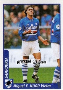 Sticker Miguel F. Hugo Vieira - Pianeta Calcio 1997-1998 n. 278 - Ds