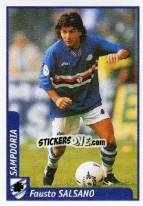 Figurina Fausto Salsano - Pianeta Calcio 1997-1998 - Ds