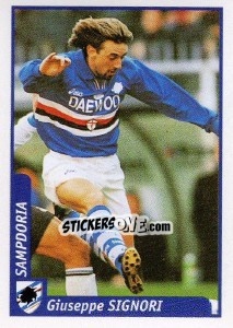 Sticker Giuseppe Signori - Pianeta Calcio 1997-1998 n. 288 - Ds
