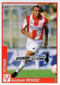 Cromo Gustavo Mendez - Pianeta Calcio 1997-1998 - Ds