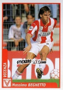 Sticker Massimo Beghetto - Pianeta Calcio 1997-1998 - Ds