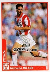 Sticker Giacomo Dicara - Pianeta Calcio 1997-1998 - Ds