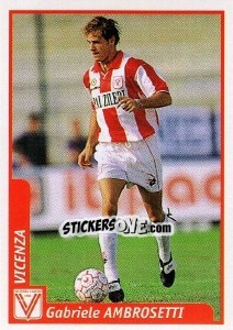 Figurina Gabriele Ambrosetti - Pianeta Calcio 1997-1998 - Ds