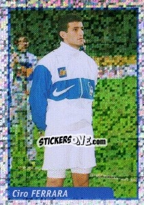 Figurina Ciro Ferrara - Pianeta Calcio 1997-1998 - Ds