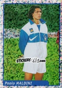 Sticker Paolo Maldini - Pianeta Calcio 1997-1998 n. D - Ds