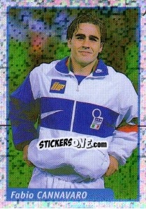 Sticker Fabio Cannavaro - Pianeta Calcio 1997-1998 n. E - Ds