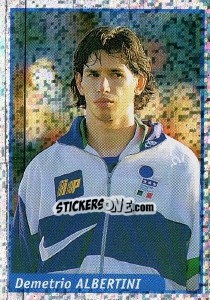 Figurina Demetrio Albertini - Pianeta Calcio 1997-1998 - Ds