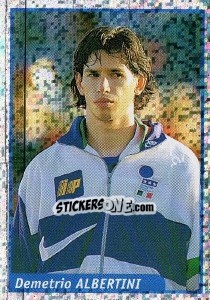 Sticker Demetrio Albertini - Pianeta Calcio 1997-1998 n. K - Ds