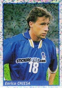 Sticker Enrico Chiesa - Pianeta Calcio 1997-1998 n. M - Ds