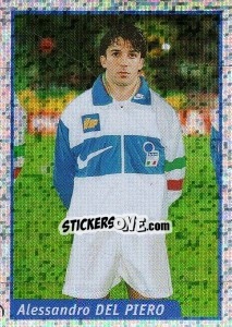 Sticker Alessandro Del Piero - Pianeta Calcio 1997-1998 n. O - Ds