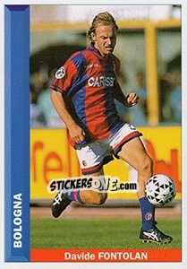 Figurina Davide Fontolan - Pianeta Calcio 1996-1997 - Ds