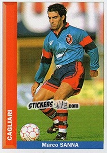 Figurina Marco Sanna - Pianeta Calcio 1996-1997 - Ds