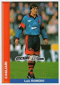 Figurina Luis Romero - Pianeta Calcio 1996-1997 n. 58 - Ds