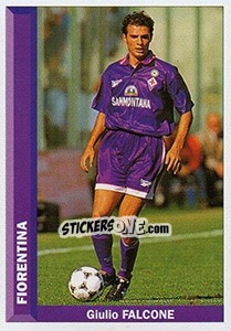 Figurina Giulio Falcone - Pianeta Calcio 1996-1997 - Ds