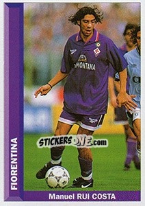 Sticker Manuel Rui Costa - Pianeta Calcio 1996-1997 n. 76 - Ds