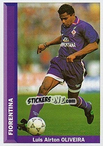 Sticker Luís Airton Oliveira - Pianeta Calcio 1996-1997 - Ds