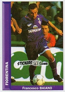 Sticker Francesco Baiano - Pianeta Calcio 1996-1997 - Ds