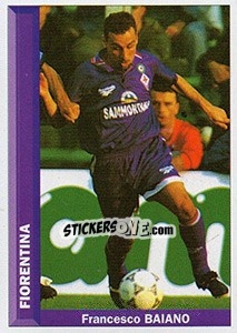 Figurina Francesco Baiano - Pianeta Calcio 1996-1997 - Ds