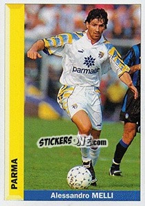 Figurina Alessandro Melli - Pianeta Calcio 1996-1997 - Ds