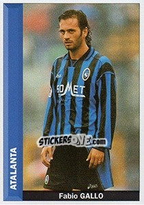 Figurina Fabio Gallo - Pianeta Calcio 1996-1997 - Ds