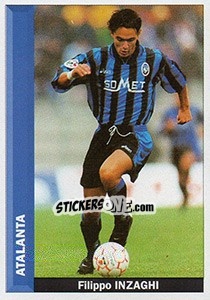 Figurina Filippo Inzaghi - Pianeta Calcio 1996-1997 - Ds