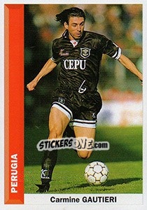 Cromo Carmine Gautieri - Pianeta Calcio 1996-1997 - Ds