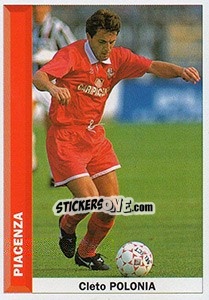 Sticker Cleto Polonia - Pianeta Calcio 1996-1997 n. 225 - Ds