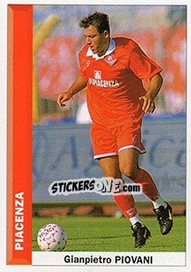Sticker Gianpietro Piovani - Pianeta Calcio 1996-1997 n. 238 - Ds
