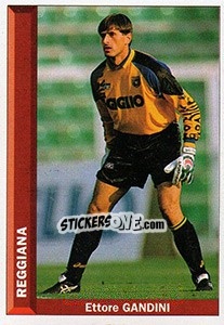 Figurina Ettore Gandini - Pianeta Calcio 1996-1997 - Ds