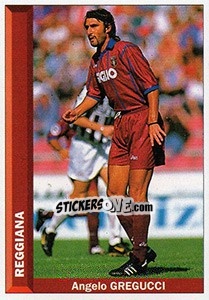 Cromo Angelo Gregucci - Pianeta Calcio 1996-1997 - Ds