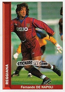 Figurina Fernando De Napoli - Pianeta Calcio 1996-1997 - Ds