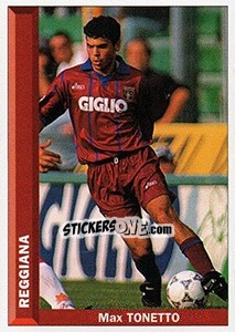 Sticker Max Tonetto - Pianeta Calcio 1996-1997 - Ds