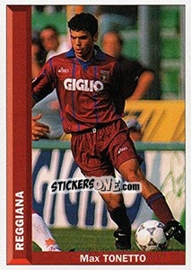 Cromo Max Tonetto - Pianeta Calcio 1996-1997 - Ds