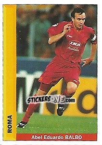 Sticker Abel Eduardo Balbo - Pianeta Calcio 1996-1997 - Ds