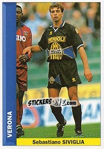 Figurina Sebastiano Siviglia - Pianeta Calcio 1996-1997 - Ds