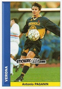 Sticker Antonio Paganin - Pianeta Calcio 1996-1997 n. 328 - Ds