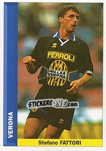 Figurina Stefano Fattori - Pianeta Calcio 1996-1997 - Ds