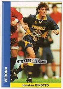 Sticker Jonatan Binotto - Pianeta Calcio 1996-1997 n. 335 - Ds