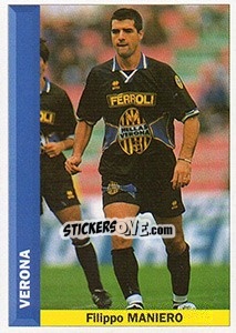 Cromo Filippo Maniero - Pianeta Calcio 1996-1997 - Ds