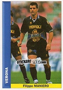 Sticker Filippo Maniero - Pianeta Calcio 1996-1997 n. 339 - Ds