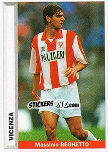 Sticker Massimo Beghetto - Pianeta Calcio 1996-1997 - Ds