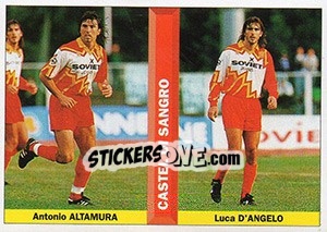 Figurina Antonio Altamura / Luca D'Angelo - Pianeta Calcio 1996-1997 - Ds