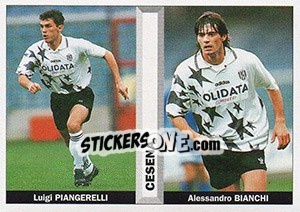 Sticker Luigi Piangerelli / Alessandro Bianchi - Pianeta Calcio 1996-1997 n. 390 - Ds