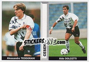Sticker Alessandro Teodorani / Aldo Dolcetti - Pianeta Calcio 1996-1997 n. 391 - Ds