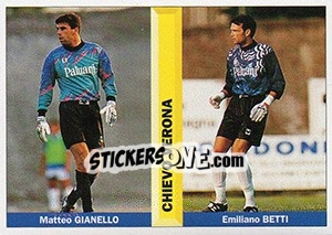 Sticker Matteo Gianello / Emiliano Betti - Pianeta Calcio 1996-1997 n. 393 - Ds