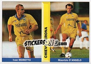 Sticker Ivan Moretto / Maurizio D'Angelo - Pianeta Calcio 1996-1997 n. 394 - Ds