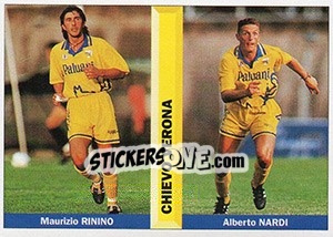 Cromo Maurizio Rinino / Alberto Nardi - Pianeta Calcio 1996-1997 - Ds